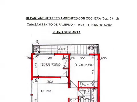 Departamento en Alquiler de 3 ambientes