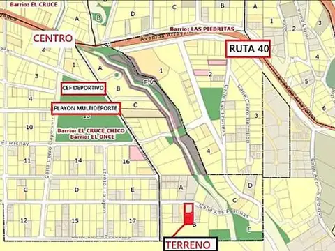 TERRENO BARRIO ONCE