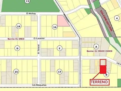 Terreno en Venta en El Once, USD 135.000