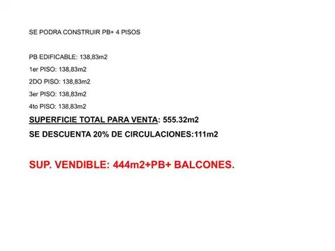 Terreno en Venta de 149,0 m2