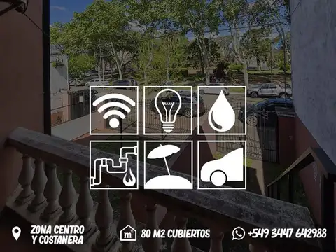 Departamento céntrico f. Plaza San Martín