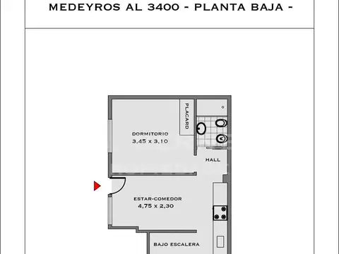 Medeyros 3400, Piso PB