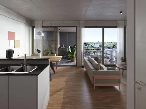 Departamento 2 ambientes con 1 baño