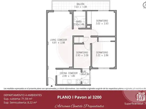 Departamento en Venta de 4 ambientes