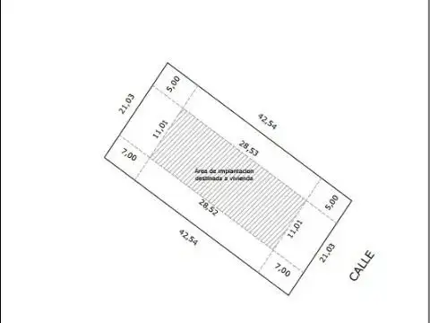 Terreno en Venta de 893,0 m2