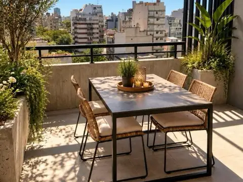 Departamento en duplex a estrenar, 2/3 ambientes,  con 2 terrazas – 101 m²