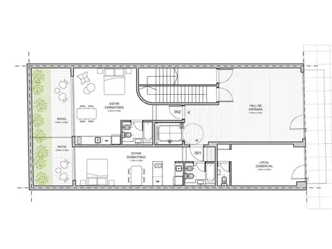 CHARCAS 5200, Piso PB