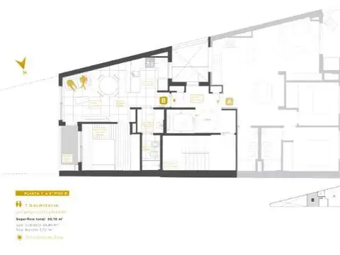 Departamento en Venta de 1 dormitorio