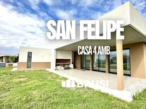 CASA EN VENTA EN SAN FELIPE - 4 AMBIENTES