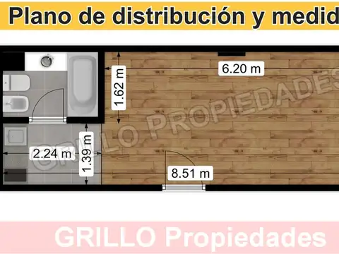 Departamento en Alquiler de Monoambiente