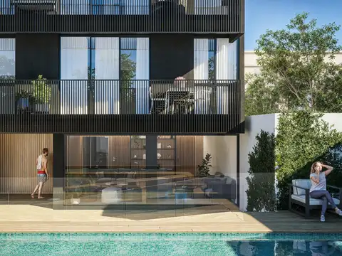 Amplio monoambiente con amenities e instalación para lavarropas en Caballito