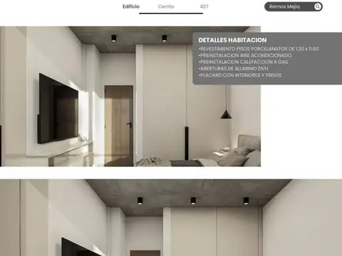 SEMIPISOS DE 2 AMBIENTES CON BALCON CUBIERTO,  RAM