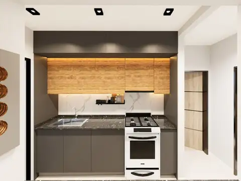 Departamento 2 ambientes con 1 baño