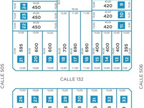 132 entre 505 y 506