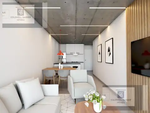 Departamento 2 ambientes con 1 baño