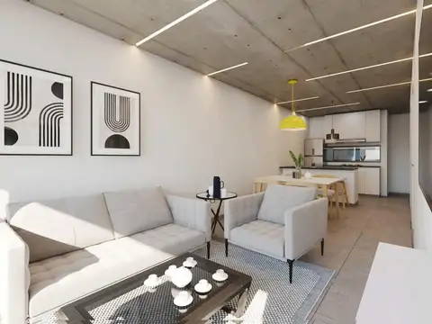 Departamento 2 ambientes con 1 baño