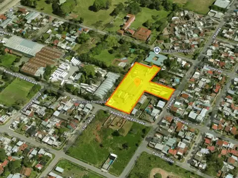 Galpón 1550 m² en Fracción de 7200 m² - Frente y Salida a 2 calles - Villa Luzuriaga