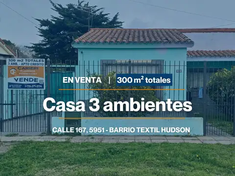 Venta De Casa 3 Ambientes Con Amplio Patio Y Lavadero