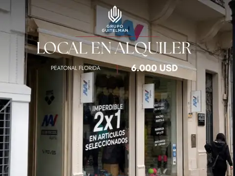 Local comercial en alquiler ubicado en Peatonal Florida, Centro de Salta Capital