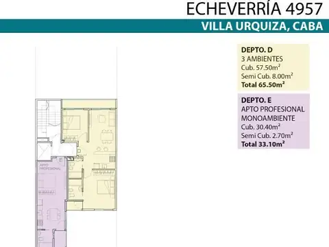 Echeverria 4900, Piso 1
