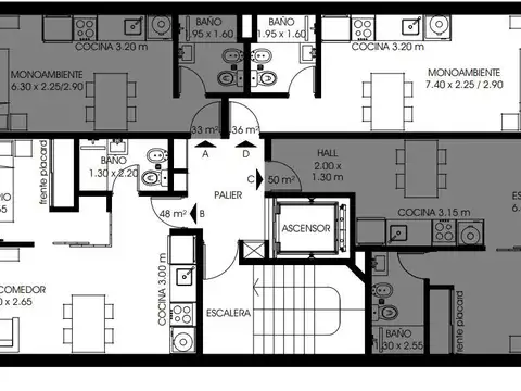 Departamento en Venta de 2 ambientes