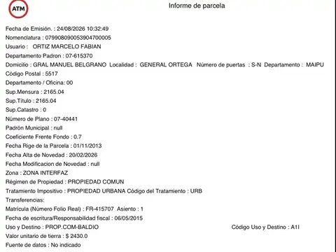 Galpon en Alquiler en Maipú, USD 3.500