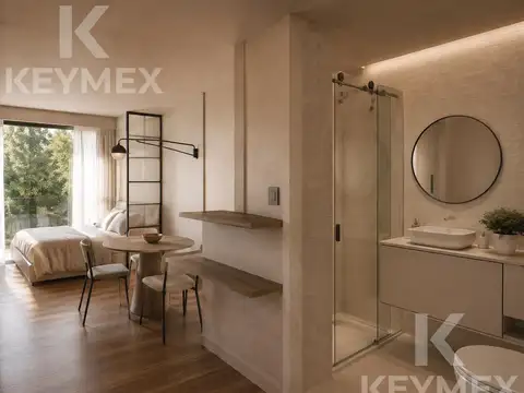 Departamento Monoambiente con 1 baño