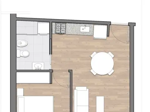 Departamento en Venta de 1 dormitorio