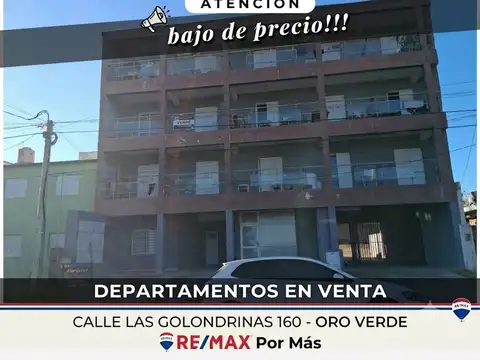 Depto 1 dormitorio, zona polideportivo Oro Verde