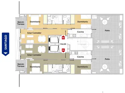 Departamento en Venta de 2 dormitorios