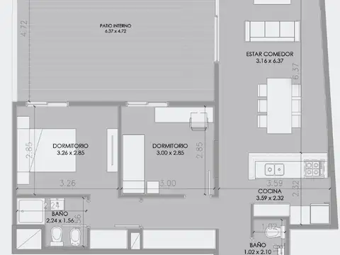 Departamento en Venta en Almagro, USD 175.000