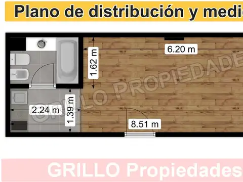 Departamento en Alquiler de Monoambiente