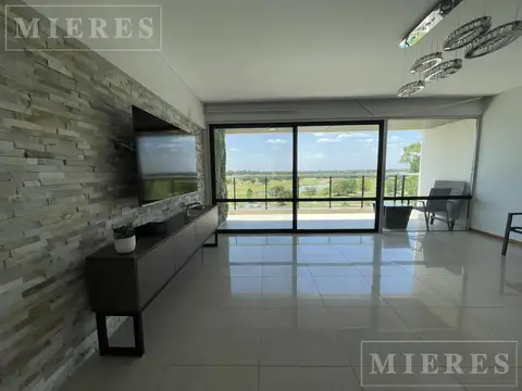 Departamento de tres dormitorios con terraza en Hilton Pilar Golf