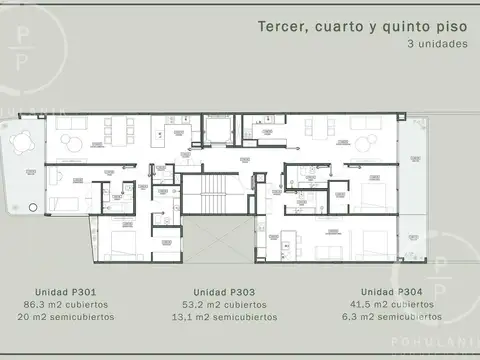 Departamento 3 ambientes con 2 baños
