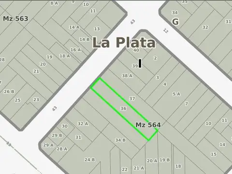 Terreno en Venta 60  mts Fondo
