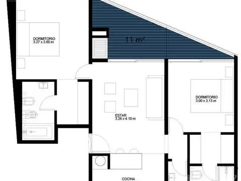 Departamento en Venta de 3 ambientes