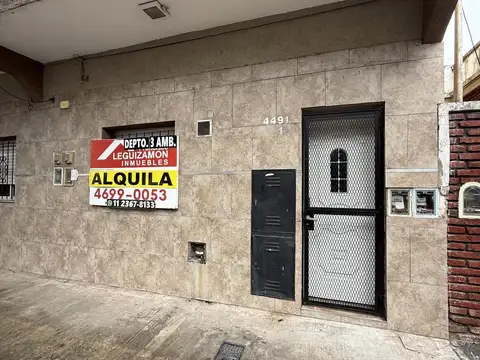 DEPARTAMENTO 3 AMBIENTES EN ALQUILER – VILLA INSUPERABLE – VILLA INSUPERABLE – AL FRENTE