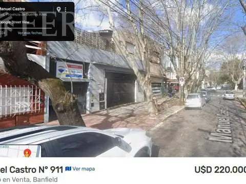 Terreno en Venta en Banfield, USD 220.000