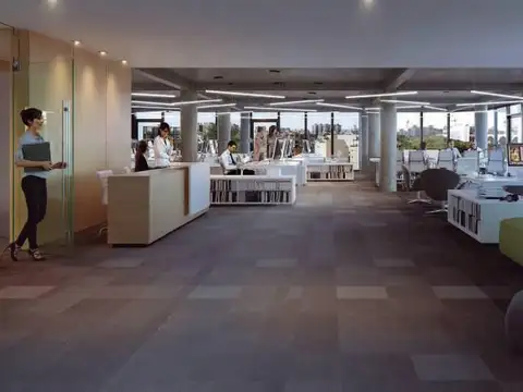 Oficina Monoambiente con 2 baños