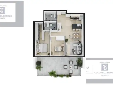 Departamento en Venta de 3 ambientes