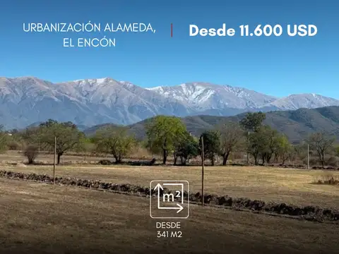 Lotes en venta desde 341m2 ubicados en El Encón, Salta