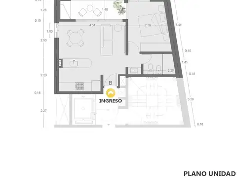 Venta departamento 2 dormitorios Pichincha Rosario