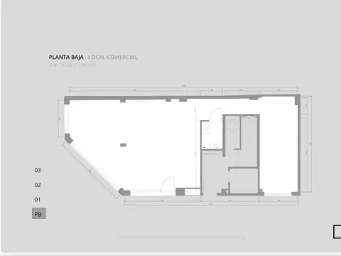 Departamento 3 ambientes con 1 baño