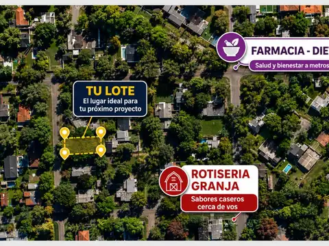Terreno en Venta 15  mts Frente