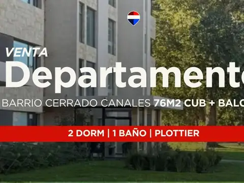 VENTA DEPARTAMENTO 2 DORM CON BALCON, B° CANALES