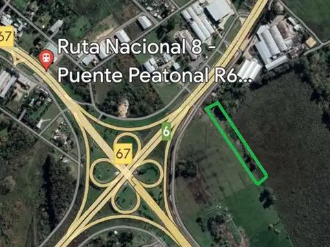 Venta Terreno en Pilar Cruce Ruta Nº 6 Y Ruta Nº 8 10