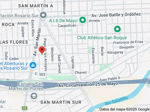 Terreno en Venta 8,66  mts Fondo