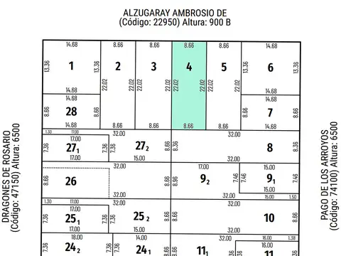 Terreno en Venta en Saladillo, USD 28.000