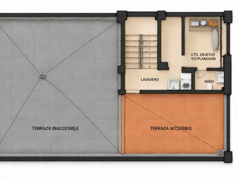 Casa 6 ambientes con 2 baños