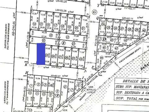 Terreno en Venta en San Javier, USD 12.000